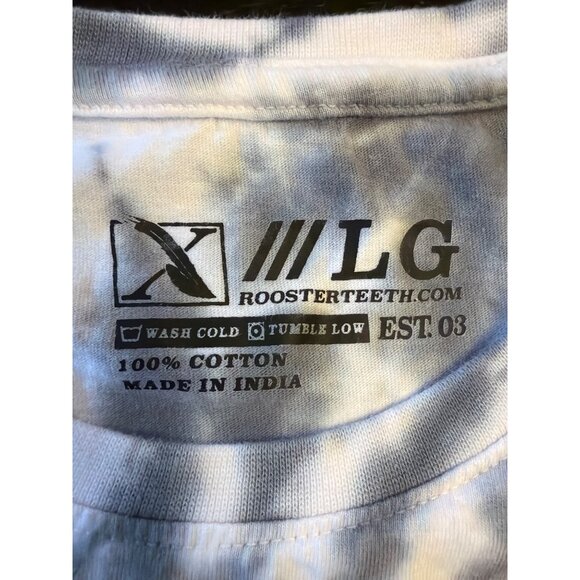 Rooster Teeth Long-Sleeve Tie-Dye Shirt LG Rooster Graphic Pocket Design - Picture 4 of 5